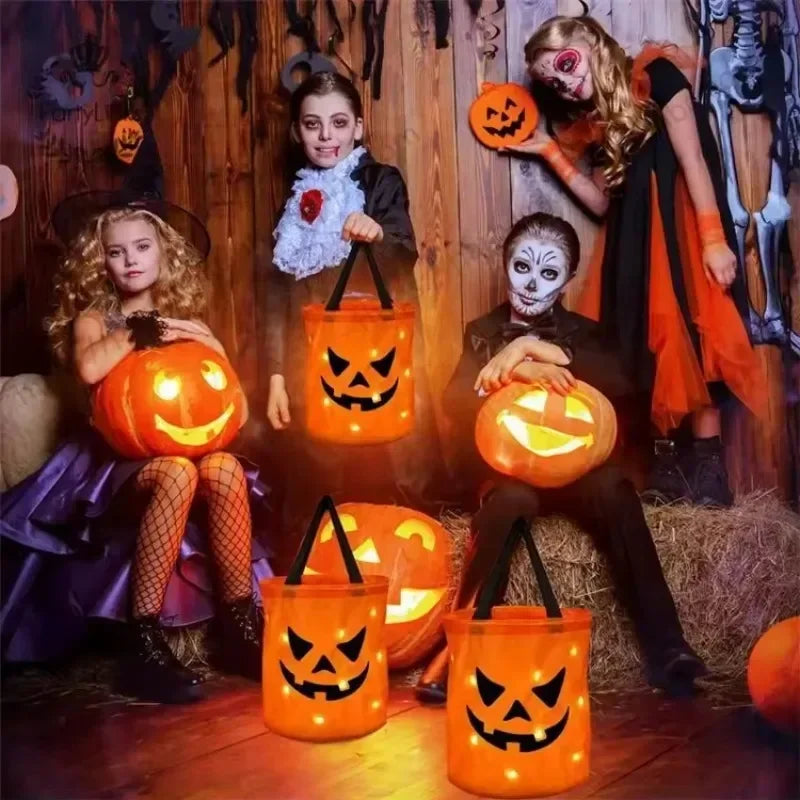 LED Halloween Trick or Treat Bucket