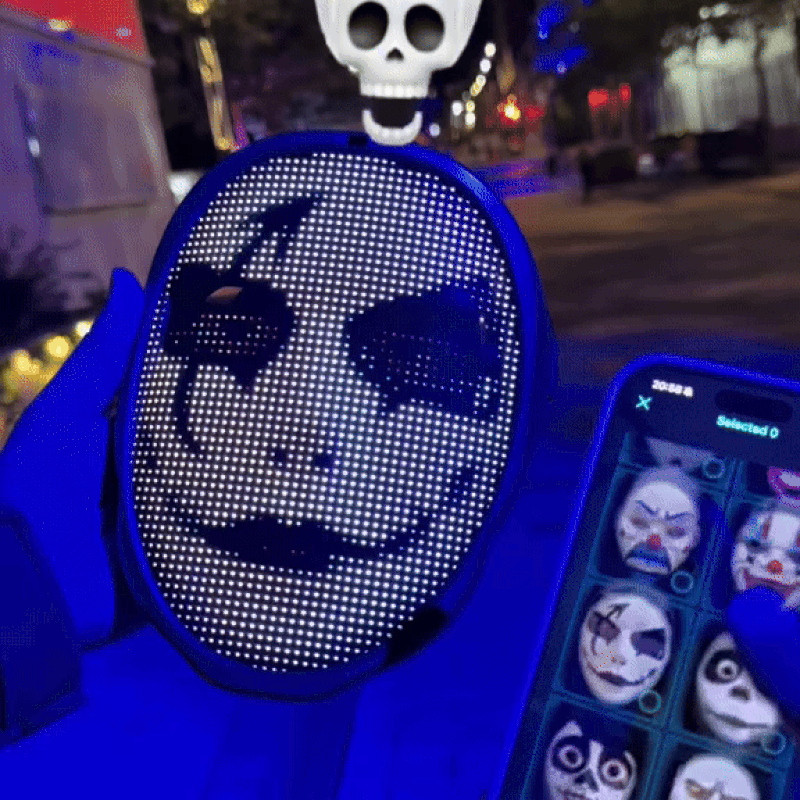 Halloween LED Mask App Controlled